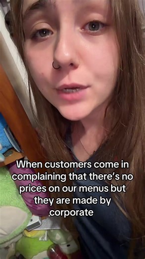 Ugh it’s my least favorite complaint we don’t make the menus in store I can’t control that there isn’t a price 🥲 #dominospizza #explorepage✨ #relatablecontentonly #fyp #viral