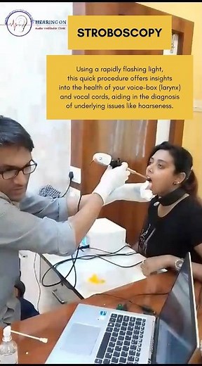 Visualizing Vocal Cord Vibrations: Stroboscopy Test at Baranagar Speech & Hearing Clinic