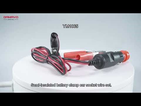 Custom Car Cigarette Lighter Socket to Battery Clips - DIY Automotive Wire Harness Solution