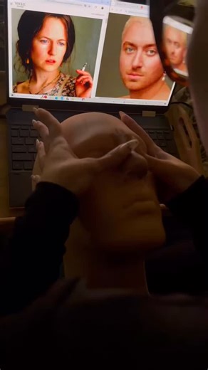 So I sculpted a custom nose using a generic armature, a last-minute save that pulled this look together. There’s so much I wish I could share about the magic that happens behind the scenes, but NDAs are real, and some secrets stay locked forever. For now, here’s a rare glimpse: my dream team transforming Sam Smith into Nicole Kidman for The Hours. Eyebrow covers prosthetics by me (with my assistant @ianmillsmiller holding it down), and beauty by the incredible @theodoesmakeupsometimes Forever gr