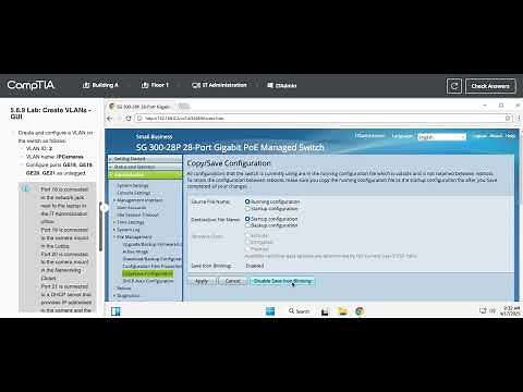 5.6.9 Create VLANS - Cisco GUI