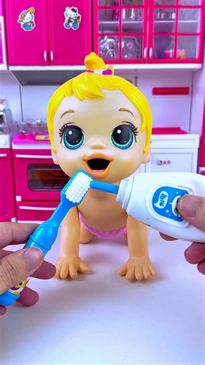 ASMR Unboxing Minnie Mouse Hotdog Bath Set Toys, Satisfying Toy Play Kitchen Set #toys #shorts