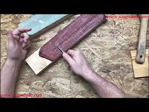 Harbor Freight White and Green Polishing Compound - How to use a Strop