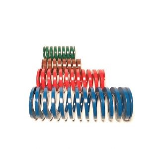 [Hot Item] Heavy Load Red Round Section Steel Wire Rectangular Helical Compression Die Spring