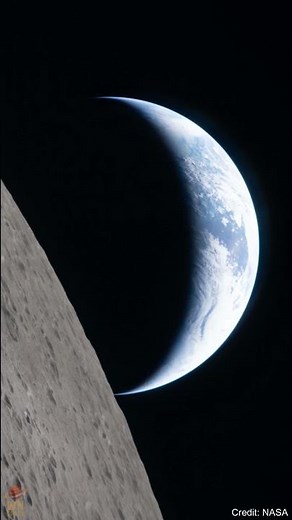Artemis II Captures the Moon Surface with Earth Behind #space #artemisii