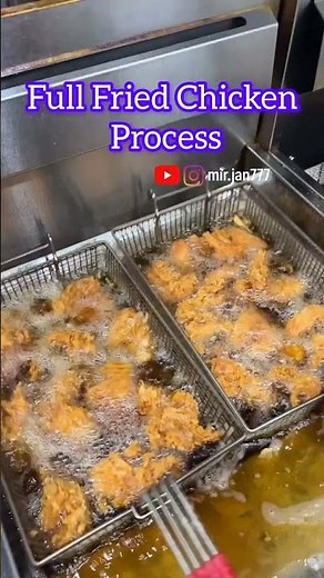 "Full Fried Chicken Process | Super Crispy Chicken Fry Recipe | Street Food Style Cooking"