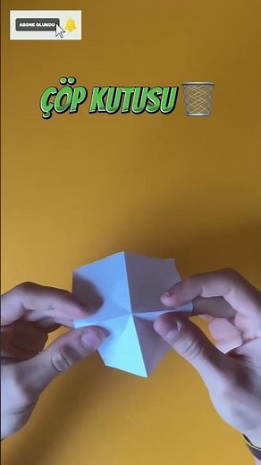 Kağıttan Çöp Kutusu Yapımı ! Çöp Kutusu Nasıl Yapılır ?