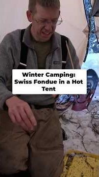 I Took My Son Hot Tent Camping in a Blizzard!..🥶