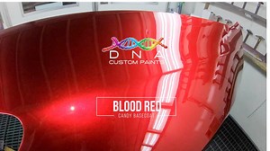 Our lastest Candy Basecoat colour Blood Red - DNA Candy Basecoat. www.dna-paints.com | DNA Custom Paints
