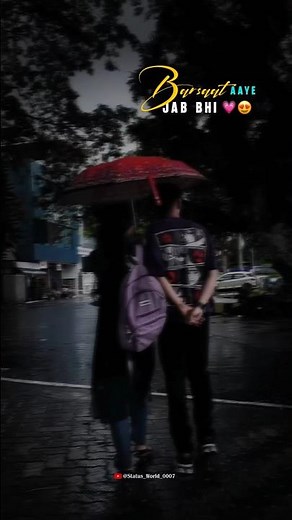 Dhun 💜😘 - Song Lyrics | Arijit Singh | Jab Bhi Barsaat Aaye 🌈 | Status World | #shorts #lyrics