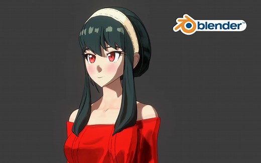Blender中创建动漫二次元角色！