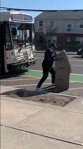 No way he thought he was bringing THAT on the bus