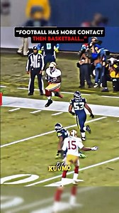 “Basketball is Harder then football”🤓☠️ #shorts #nfl