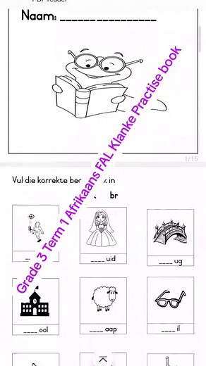 Grade 3 Afrikaans FAL Klanke Practice Book for Term 1