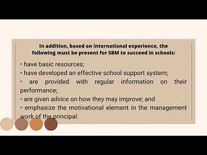 Prof Ed 5| Chapter 9| The School Head in School Based Management SBM