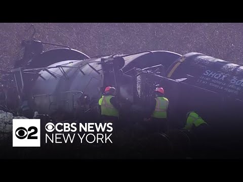 Officials are working to clear derailed train in Connecticut