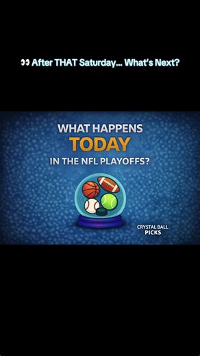 Saturday set the bar HIGH 🔥 Two playoff games. Big moments. No letdowns. Now it’s Sunday… Can today’s games match the energy? Drop your predictions ⬇️ Let’s see who survives. 🔮 Crystal Ball Picks #NFLPlayoffs #WildcardWeekend #NFLPicks #PlayoffFootball #SportsTalk