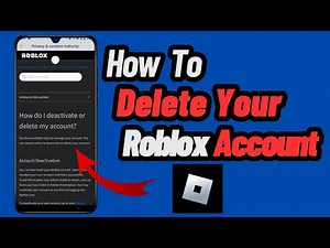 How To Delete Roblox Account | Step-by-Step Guide to Close Your Roblox Profile