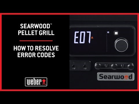 Weber Searwood Pellet Grill: How to Resolve Error Codes
