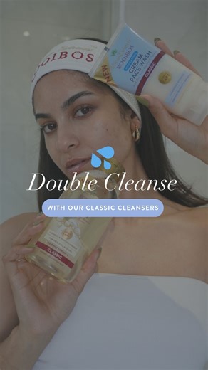🌿 Why double cleanse? The first step with our Classic Hydrating Cleanser removes dirt, SPF and makeup. The second step with Cleansing Micellar Water clears away any remaining residue, leaving your skin balanced, hydrated and ready for the rest of your skin care. 💧✨ #Classic #DoubleCleanse #AfricanExtracts | African Extracts Rooibos