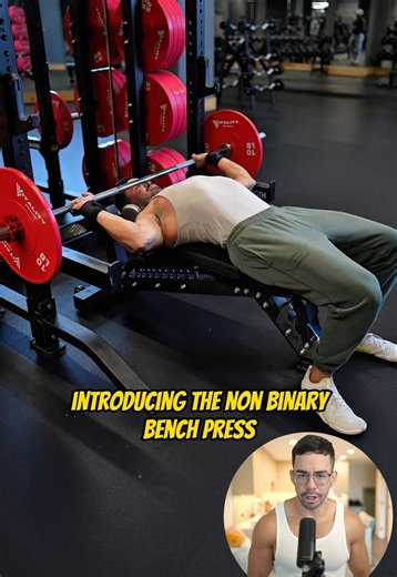 This Bench Press Swings Both Ways 💪 😤 I have perfected the ultimate rotational bench movement and it doesn’t identify as a conventional exercise, 🦄 Experience the full spectrum of the range of motion with equal representation of internal and external rotation 💾 Save this for your next fully inclusive rotator cuff workout! #rotatorcuff #benchpress #strengthtraining #satire