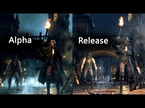 Bloodborne Visual Comparison (PC) - Alpha vs Final Release