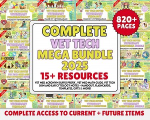 Vet Tech Study Guide Bundle: Veterinary Notes, Vet Med Student (digital Download) - Etsy