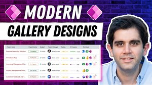 Power Apps MODERN Gallery Design Step-by-Step Tutorial