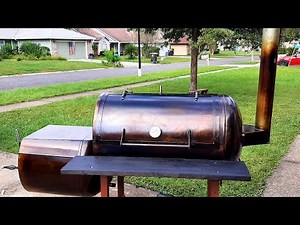 120g propane tank offset smoker DIY - It's DONE!