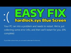 How To Fix hardlock.sys Blue Screen of Death Error in Windows