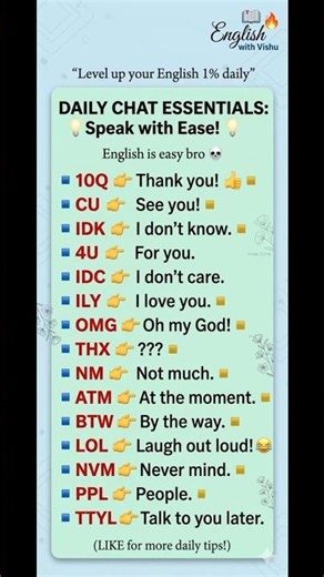 Stop Typing Full Sentences! 📲 15 Essential Chat Abbreviations 💬