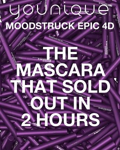 High impact lashes, no falsies needed. MOODSTRUCK EPIC 4D mascara gives all the impact of false lashes in a mascara. | Younique