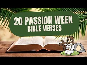 Passion Week Bible Verses 🌿 | 20 Powerful Scriptures of Jesus’ Triumphal Entry | Holy Week Verses