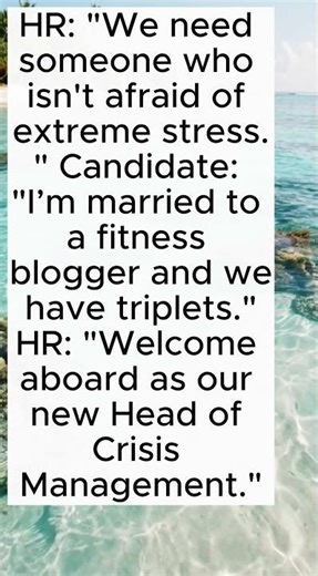 The BEST answer to "How do you handle stress?" 😂