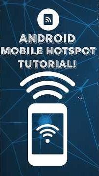 Mobile Hotspot Tutorial on Android! #android #androidtutorial
