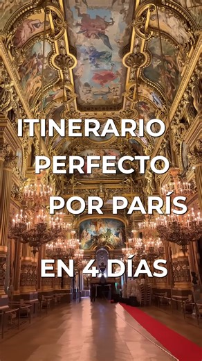 GuideMapp: Tu guía de viajes on Instagram: "🇫🇷✨ Itinerario perfecto para París en 4 días Guarda este video si vas a viajar a París. Te llevo por el plan ideal: desde el Grand Palais y el Petit Palais (gratis), paseo por la Avenue des Champs-Élysées, vistas desde el Arco del Triunfo, la mejor foto de la Torre Eiffel desde Trocadéro y crucero al atardecer por el Río Sena. Guía optimizada con tips, vistas icónicas y planes para ahorrar en tu viaje a París. #parís #viajaraparis #guiadeviaje #itine