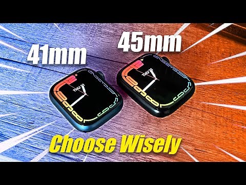 Apple Watch Series - 41mm vs 45mm SEE THE DIFFERENCE!