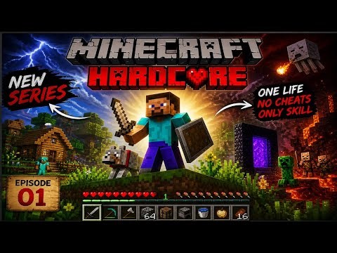 minecraft 1000 days series || minecraft hardcore series in hindi