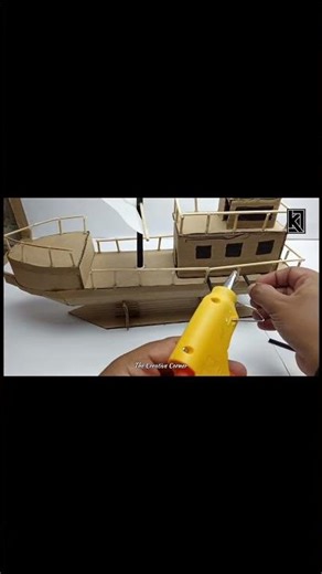 How to make cardboard boat 3.5 X speed #diy #craft #shortsfeed #shortvideo
