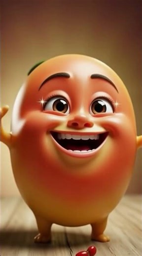 A hyper-realistic ASMR style video of a ripe Mango placed