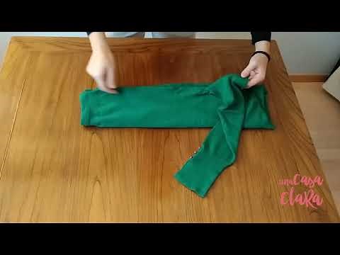 Cómo doblar un jersey para ahorrar espacio con el método Konmari