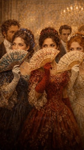 The Secret Language of Victorian Fans 🪭🤫 #victorianera #historyfacts