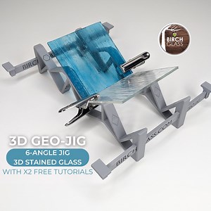 3D GEO-JIG | Stained Glass Jig/mold - 6 Angles for Spinners, Pentagons, Hexagons, Octagons, 90-degrees - 2 Tutorials Included - Birch Glass - Etsy