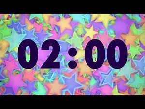 2 Minute Timer with Sparkling Stars and Music