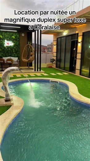 Location par nuitée un magnifique duplex super luxe à Coralaise vu sur mer 🌊🫶🏼🌼