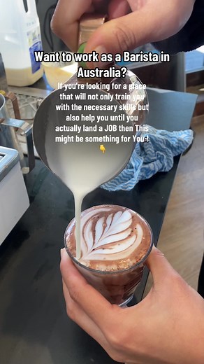 Unlock your dream barista job in Australia with our Job Ready Barista Course! 🇦🇺 Designed specifically for those seeking employment as a barista in Australia, our comprehensive course goes beyond traditional coffee training. You'll learn :- ☕️All about Coffee Machines & Grinders ☕️All Australia based coffee & non coffee Beverages ☕️ latte art ☕️Advanced level speed training ☕️essential skills in customer service through INTERNSHIP in a CAFE !!! ☕️Australian coffee culture, including local slan