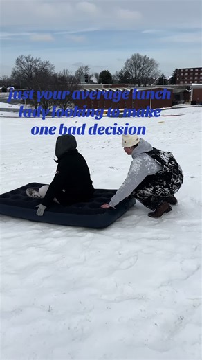 LUNCH LADIES LOVE SLEDDING #lunchladylife #snowtime