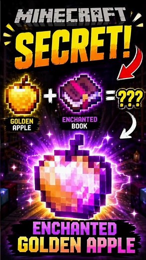 🔥 Minecraft’s SECRET Enchanted Golden Apple Recipe! 😱