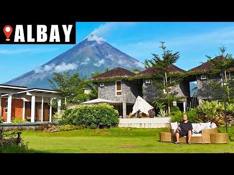 This hidden resort has the BEST view of Mayon Volcano! 🌋 Tres Hijos Hotel & Resort Albay Philippines