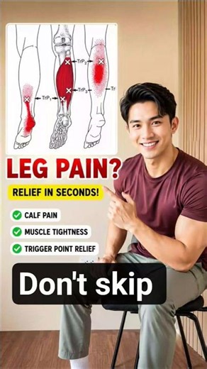 🦵 LEG PAIN RELIEF with 3 Simple Stretches!🔥#postworkout #streching #painrelief #shorts #viralshorts